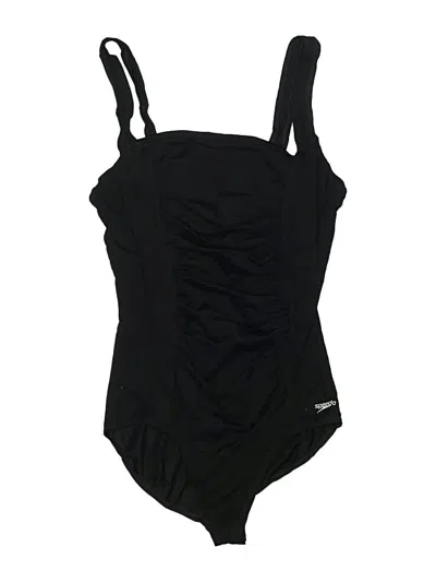 Pre-owned Speedo One Piece Swimsuit In Black