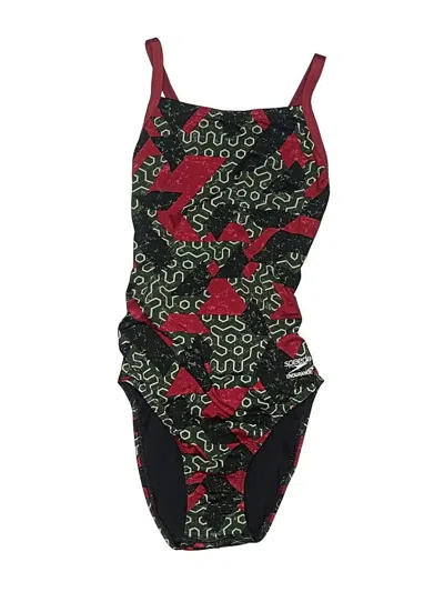 Pre-owned Speedo One Piece Swimsuit In Black
