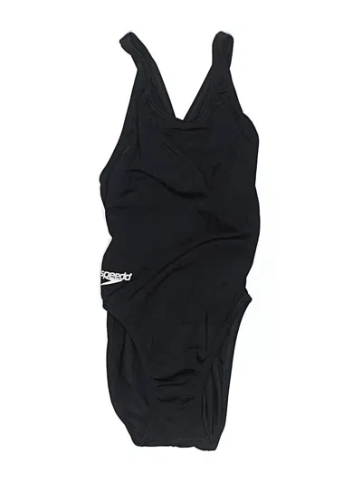 Pre-owned Speedo One Piece Swimsuit In Black