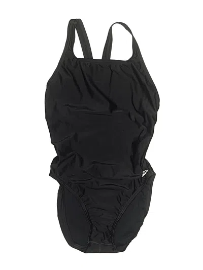 Pre-owned Speedo One Piece Swimsuit In Black
