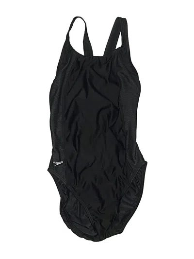 Pre-owned Speedo One Piece Swimsuit In Black