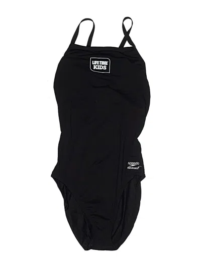 Pre-owned Speedo One Piece Swimsuit In Black