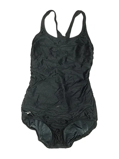 Pre-owned Speedo One Piece Swimsuit In Black