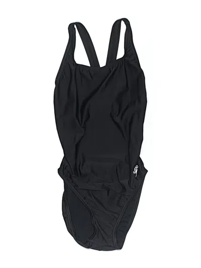 Pre-owned Speedo One Piece Swimsuit In Black