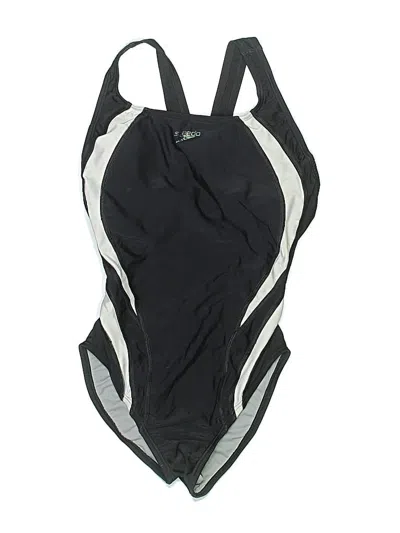 Pre-owned Speedo One Piece Swimsuit In Black
