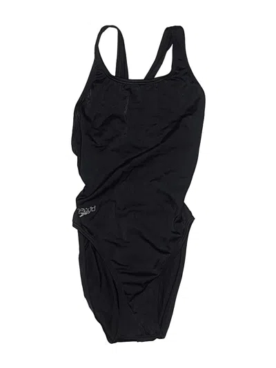 Pre-owned Speedo One Piece Swimsuit In Black