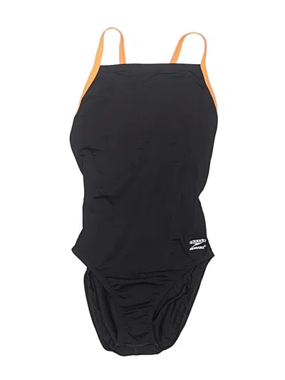 Pre-owned Speedo One Piece Swimsuit In Black