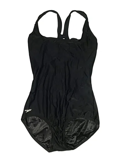 Pre-owned Speedo One Piece Swimsuit In Black