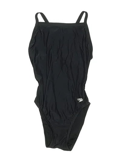 Pre-owned Speedo One Piece Swimsuit In Black