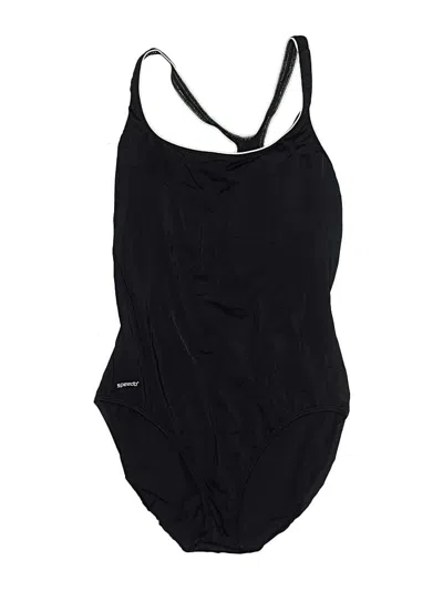 Pre-owned Speedo One Piece Swimsuit In Black