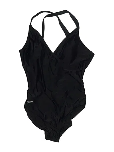 Pre-owned Speedo One Piece Swimsuit In Black