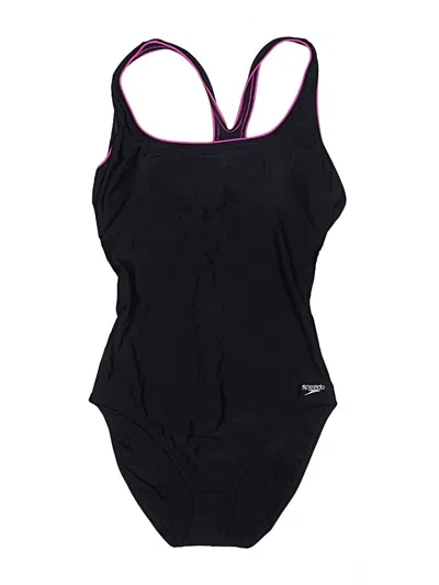 Pre-owned Speedo One Piece Swimsuit In Black
