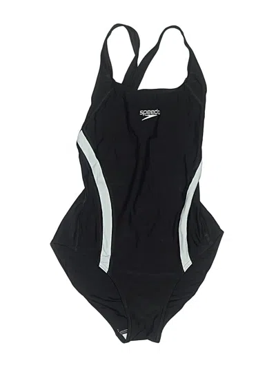 Pre-owned Speedo One Piece Swimsuit In Black