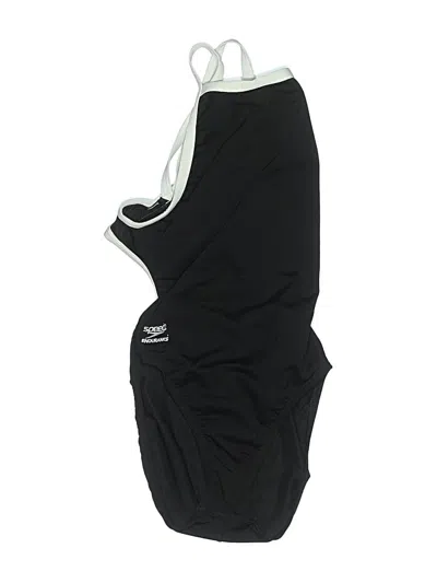 Pre-owned Speedo One Piece Swimsuit In Black