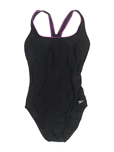 Pre-owned Speedo One Piece Swimsuit In Black