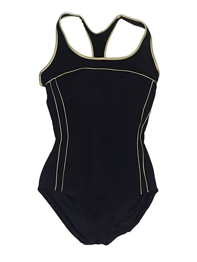 Pre-owned Speedo One Piece Swimsuit In Black