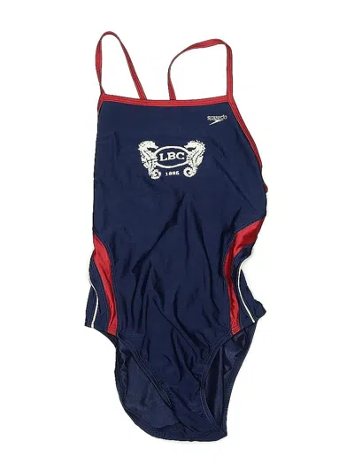Pre-owned Speedo One Piece Swimsuit In Blue