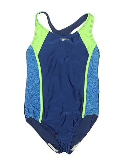 Pre-owned Speedo One Piece Swimsuit In Blue