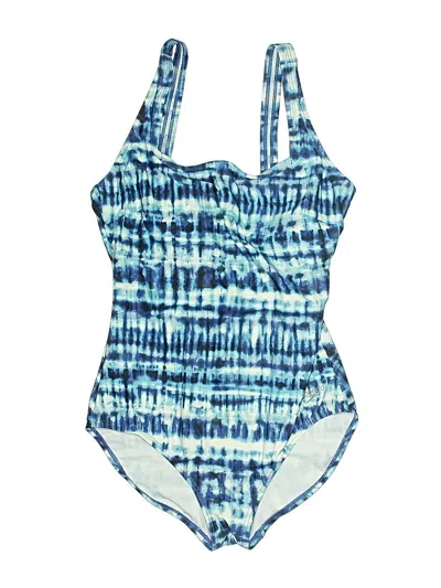 Pre-owned Speedo One Piece Swimsuit In Blue