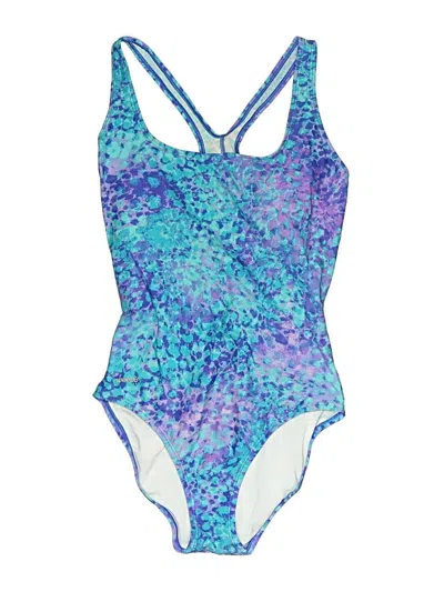Pre-owned Speedo One Piece Swimsuit In Blue