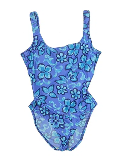 Pre-owned Speedo One Piece Swimsuit In Blue