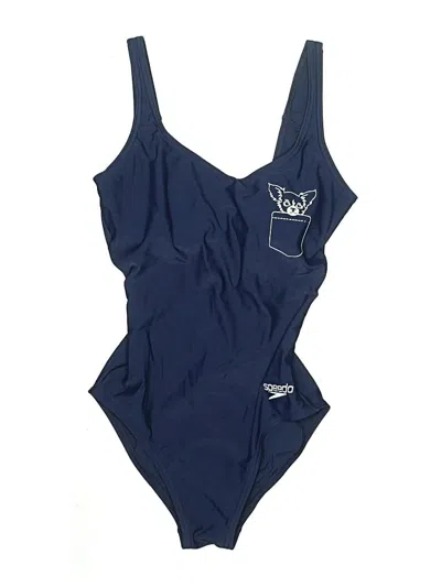Pre-owned Speedo One Piece Swimsuit In Blue
