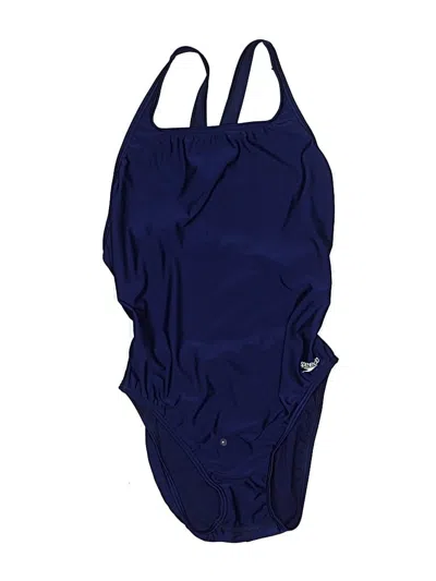 Pre-owned Speedo One Piece Swimsuit In Blue