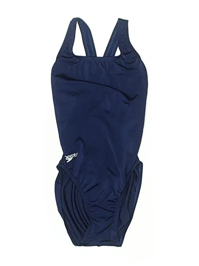 Pre-owned Speedo One Piece Swimsuit In Blue