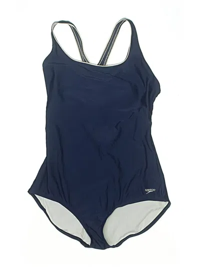 Pre-owned Speedo One Piece Swimsuit In Blue