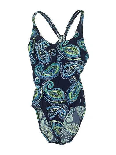 Pre-owned Speedo One Piece Swimsuit In Blue