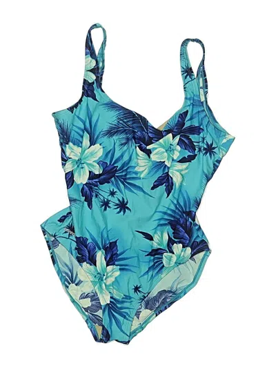 Pre-owned Speedo One Piece Swimsuit In Blue