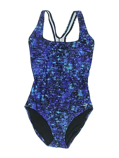 Pre-owned Speedo One Piece Swimsuit In Blue