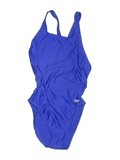 Pre-owned Speedo One Piece Swimsuit In Blue