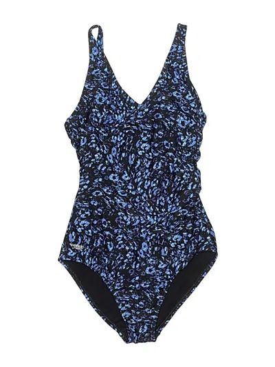 Pre-owned Speedo One Piece Swimsuit In Blue
