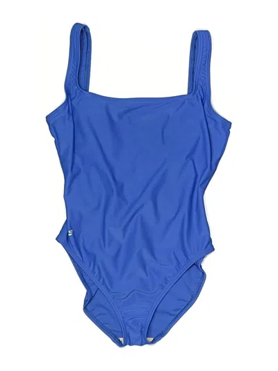 Pre-owned Speedo One Piece Swimsuit In Blue