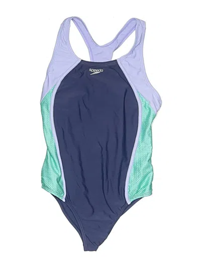 Pre-owned Speedo Kids' One Piece Swimsuit In Blue