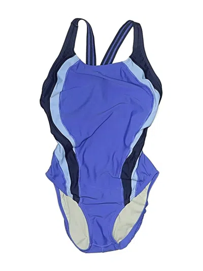 Pre-owned Speedo One Piece Swimsuit In Blue