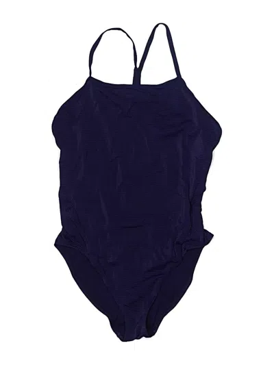 Pre-owned Speedo One Piece Swimsuit In Blue