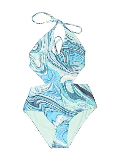 Pre-owned Speedo One Piece Swimsuit In Blue