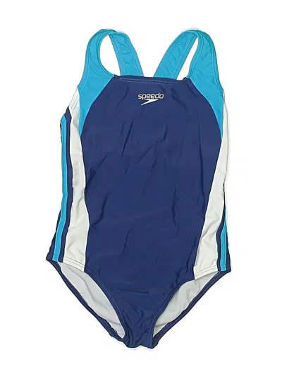 Pre-owned Speedo Kids' One Piece Swimsuit In Blue