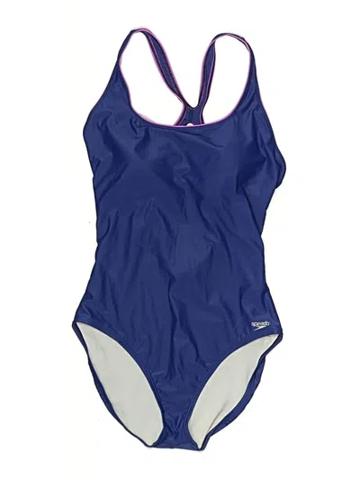 Pre-owned Speedo One Piece Swimsuit In Blue