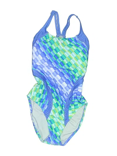 Pre-owned Speedo One Piece Swimsuit In Blue