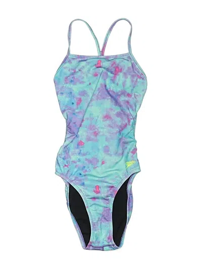 Pre-owned Speedo One Piece Swimsuit In Blue