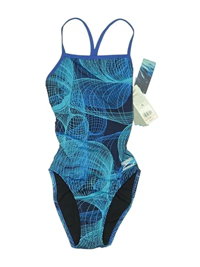 Pre-owned Speedo One Piece Swimsuit In Blue