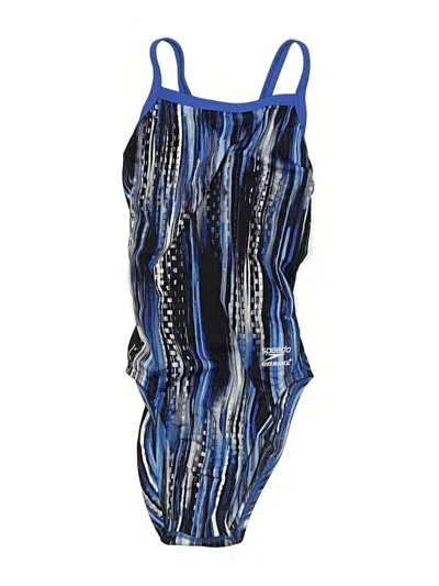 Pre-owned Speedo One Piece Swimsuit In Blue