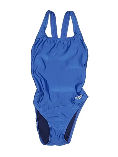 Pre-owned Speedo One Piece Swimsuit In Blue