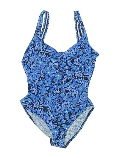 Pre-owned Speedo One Piece Swimsuit In Blue