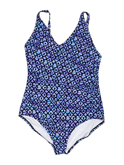 Pre-owned Speedo One Piece Swimsuit In Blue