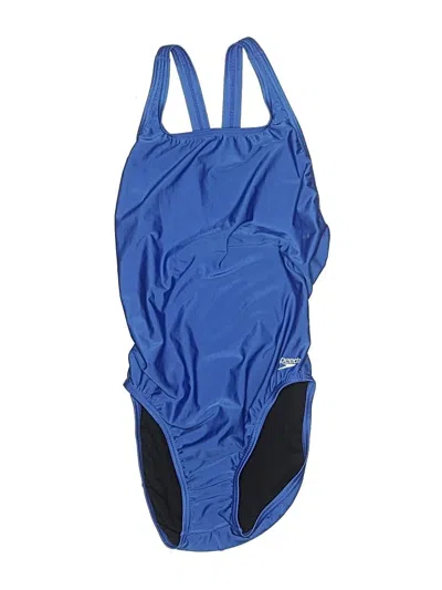Pre-owned Speedo One Piece Swimsuit In Blue