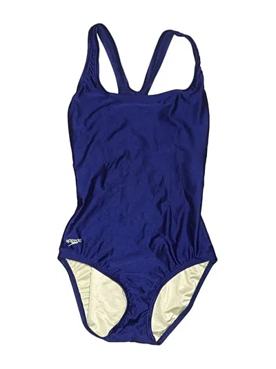 Pre-owned Speedo One Piece Swimsuit In Blue